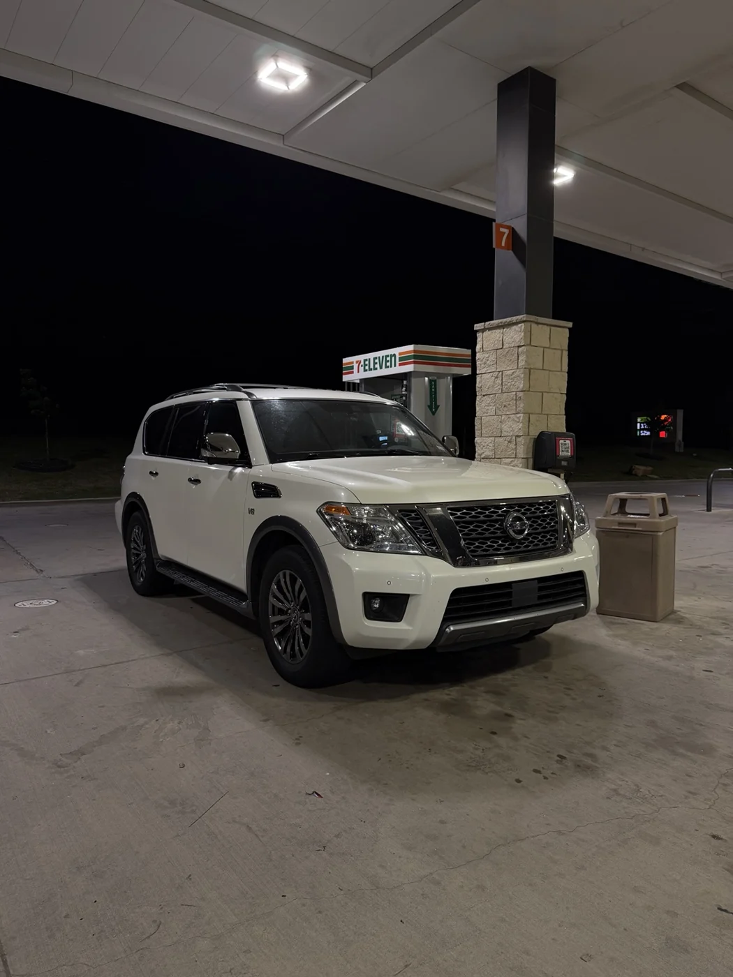 Nissan Armada photographed in the evening